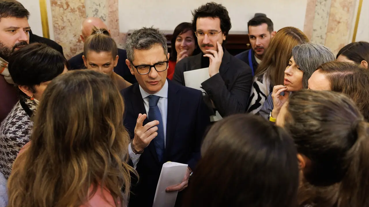 El ministro de la Presidencia, Relaciones con las Cortes y Memoria Democr&aacute;tica, F&eacute;lix Bola&ntilde;os. E.P. / Eduardo Parra
