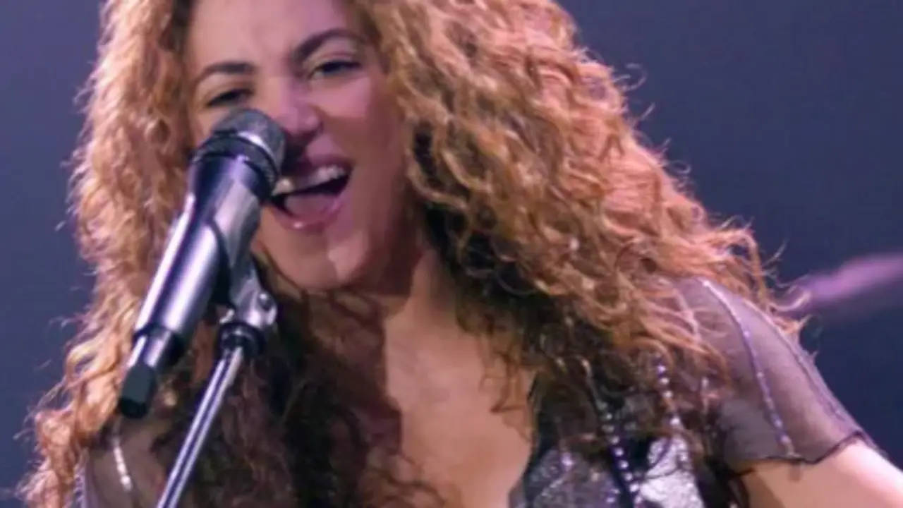 La cantante Shakira durante un concierto. EFE/Alberto Aja