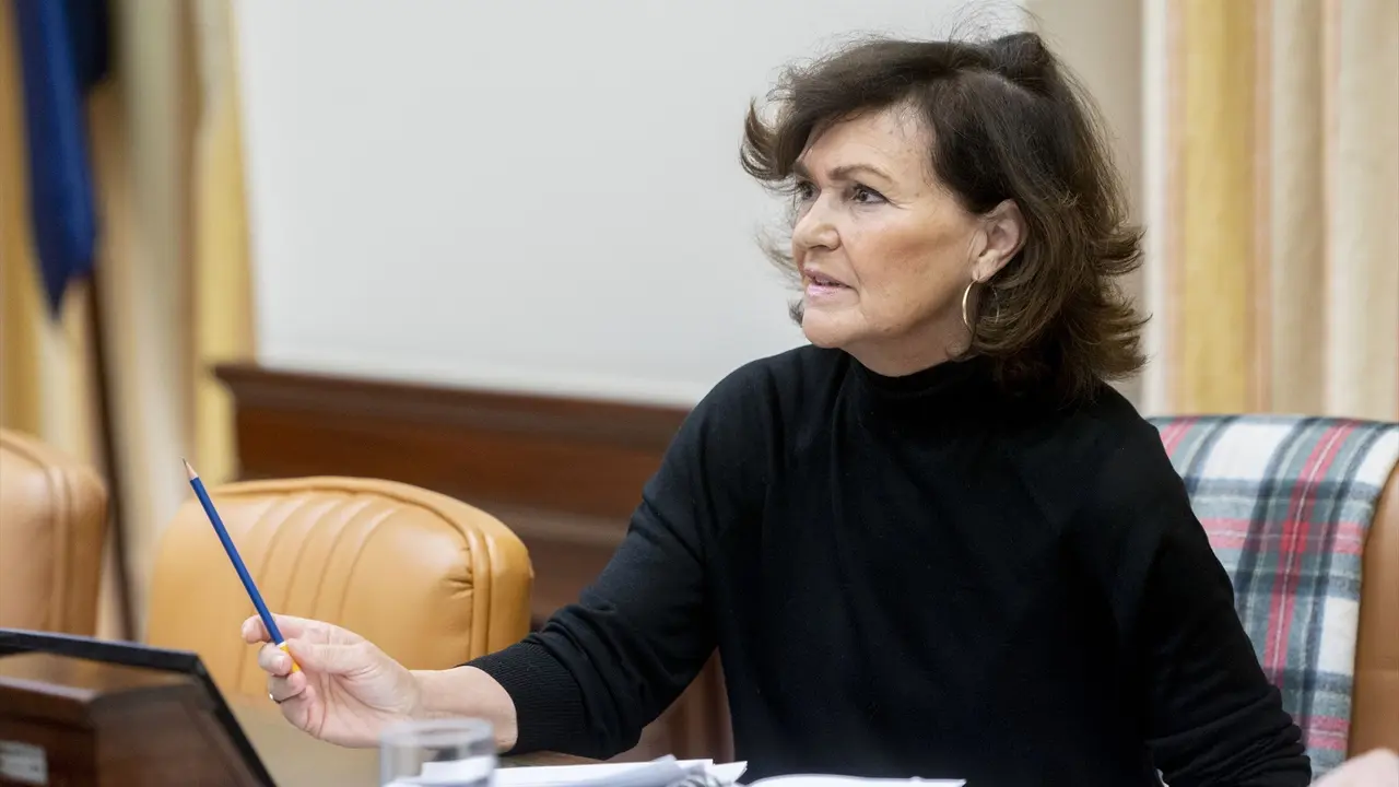La diputada del PSOE, Carmen Calvo. E.P.
