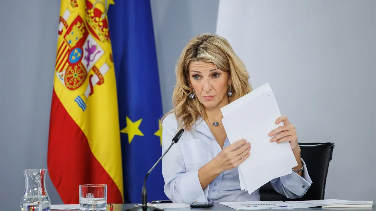 La vicepresidenta segunda y ministra de Trabajo y Econom&iacute;a Social, Yolanda D&iacute;az. E.P. / Alejandro Mart&iacute;nez V&eacute;lez