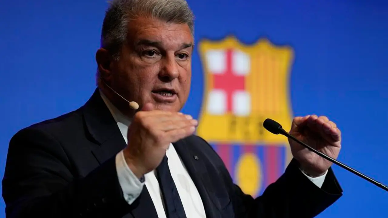 El presidente del Barcelona, Joan Laporta. / Alejandro Garc&iacute;a