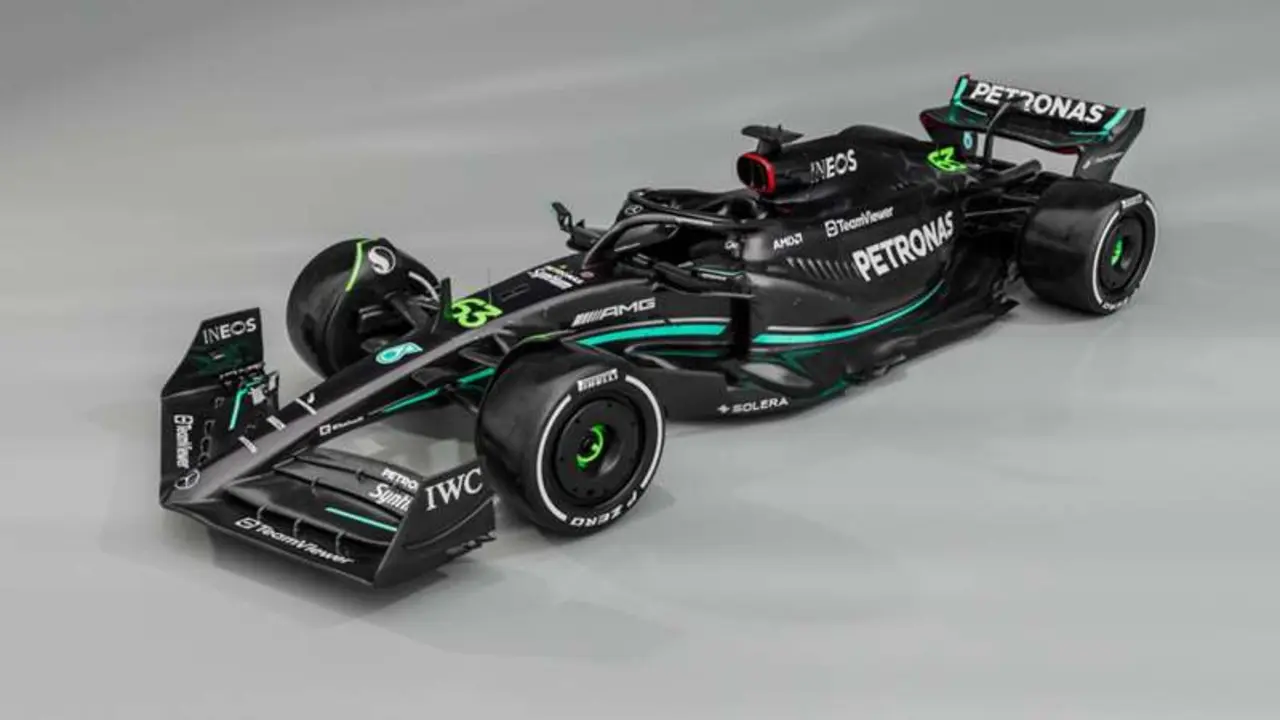 Monoplaza de Mercedes para la pr&oacute;xima temporada de F&oacute;rmula 1. / Mercedes
