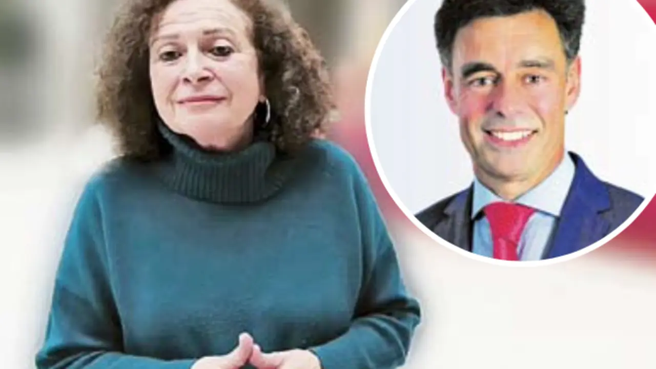 La alcaldesa regionalista Ma Teresa Noceda y el concejal del PP y canida- to a la alcald&iacute;a del Ayuntamiento de Comillas, Isaac Guti&eacute;rrez. / Saja