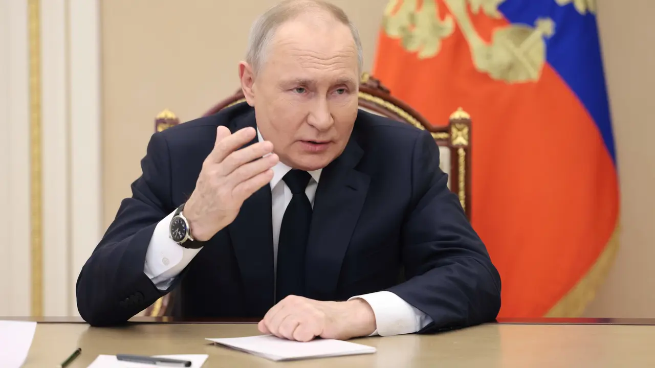Fotograf&iacute;a tomada el pasado 2 de marzo en la que se registr&oacute; al presidente de Rusia, Vladimir Putin, en Mosc&uacute; (Rusia). / Mikhail Metzel