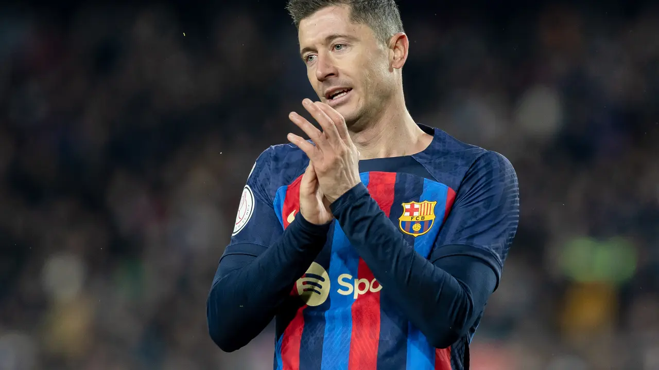 El delantero polaco del FC Barcelona, Robert Lewandowski. / Gerard Franco