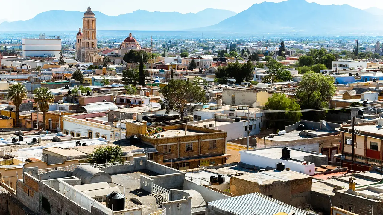 Vista a&eacute;rea de la ciudad de Saltillo.