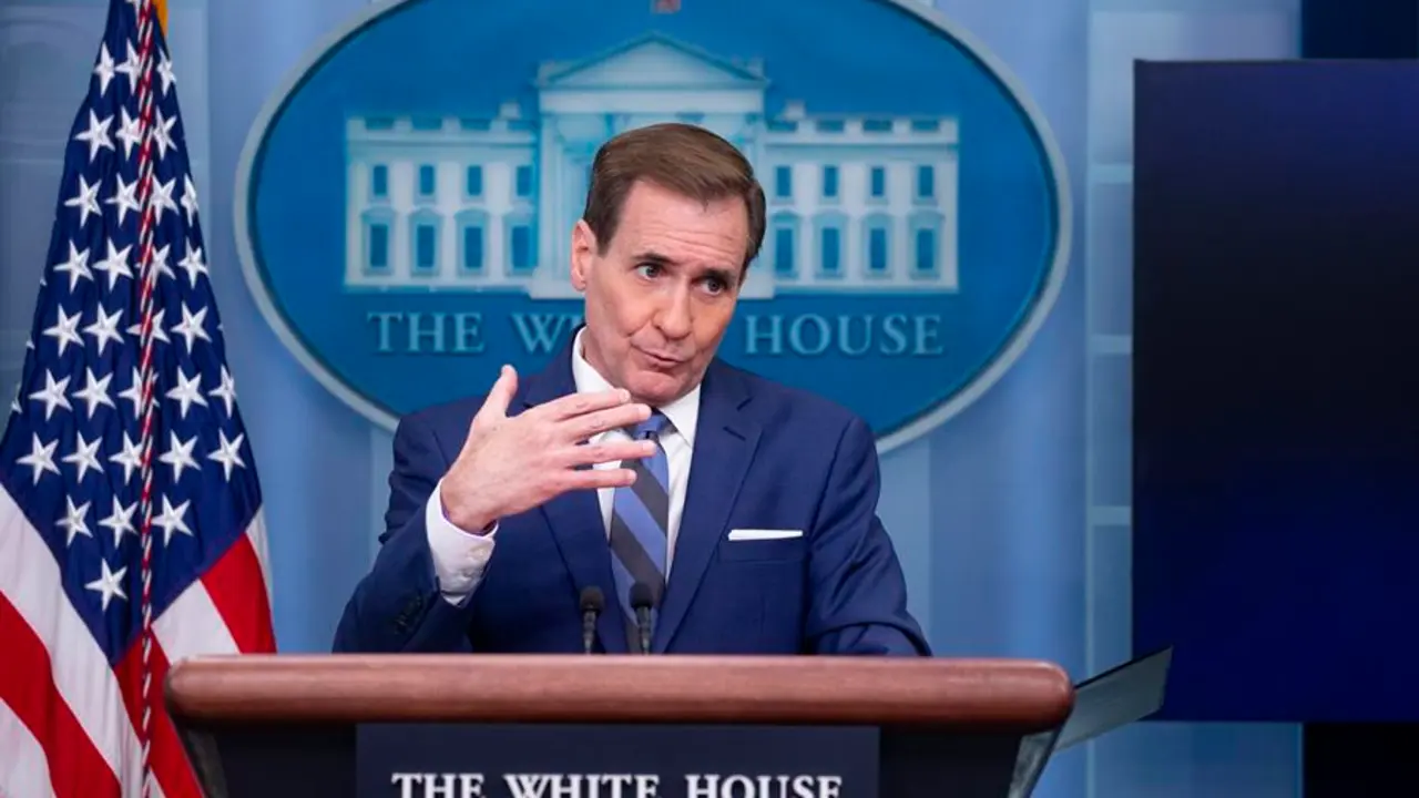John Kirby, uno de lo portavoces de la Casa Blanca. EFE/Michael Reynolds
