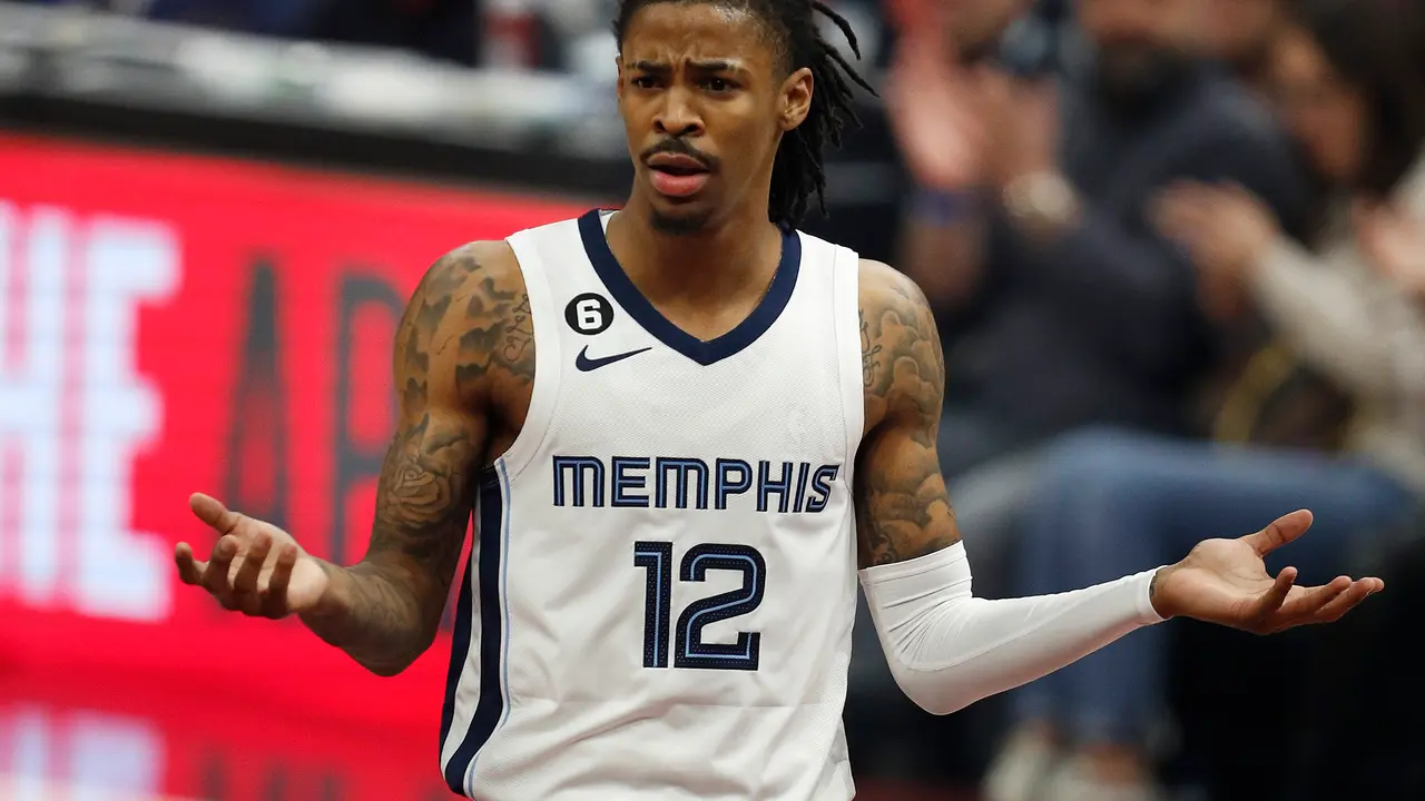 El escolta de los Memphis Grizzlies Ja Morant, durante un partido. / David Maxwell