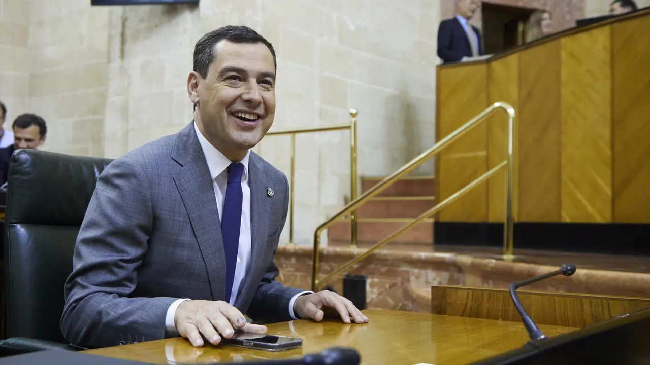 El presidente de la Junta de Andaluc&iacute;a, Juanma Moreno. EP / Joaqu&iacute;n Corchero
