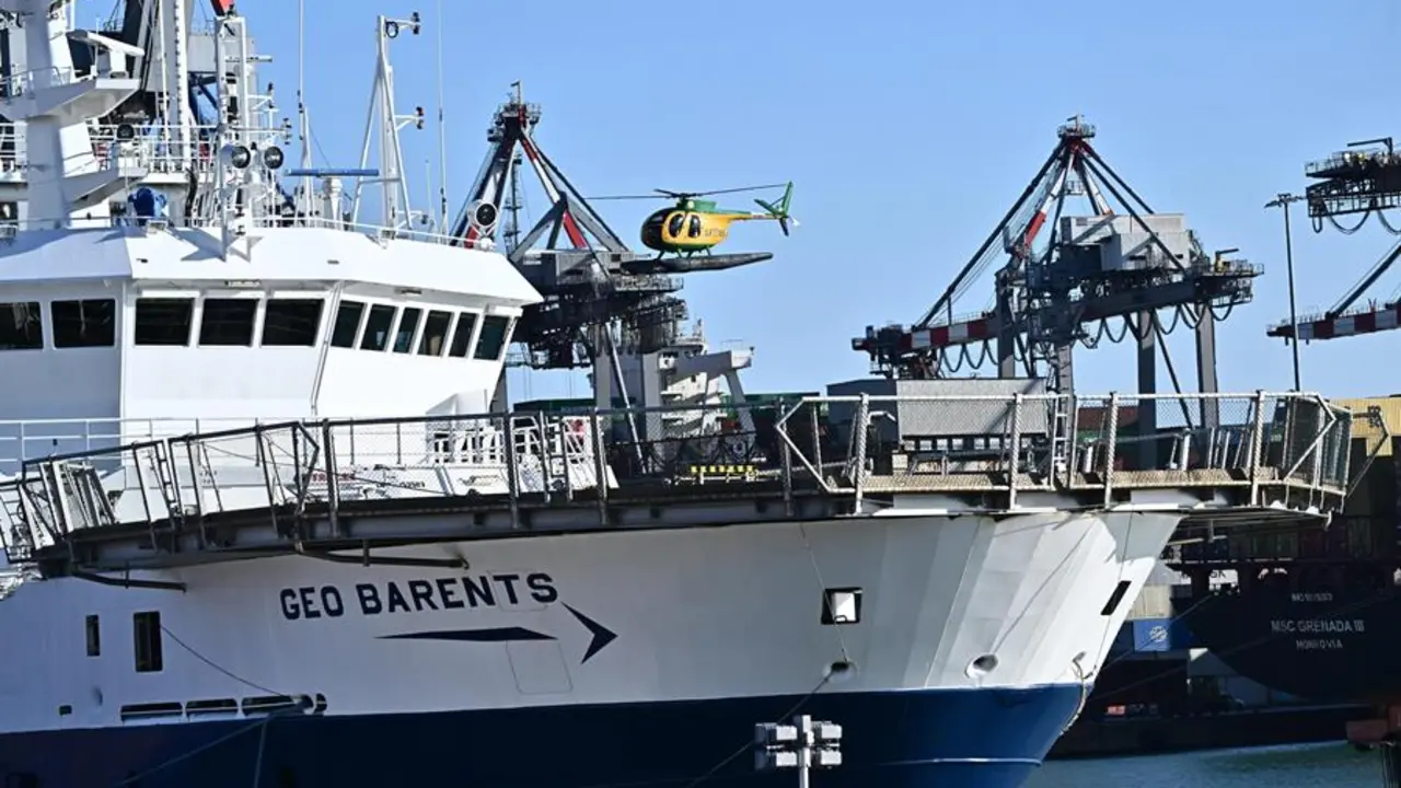 El barco Geo Barents de la ONG M&eacute;dicos sin Fronteras (MSF). EFE / LUCA ZENNARO