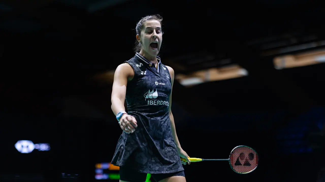 La espa&ntilde;ola Carolina Mar&iacute;n. /  B&Aacute;DMINTON ESPA&Ntilde;A