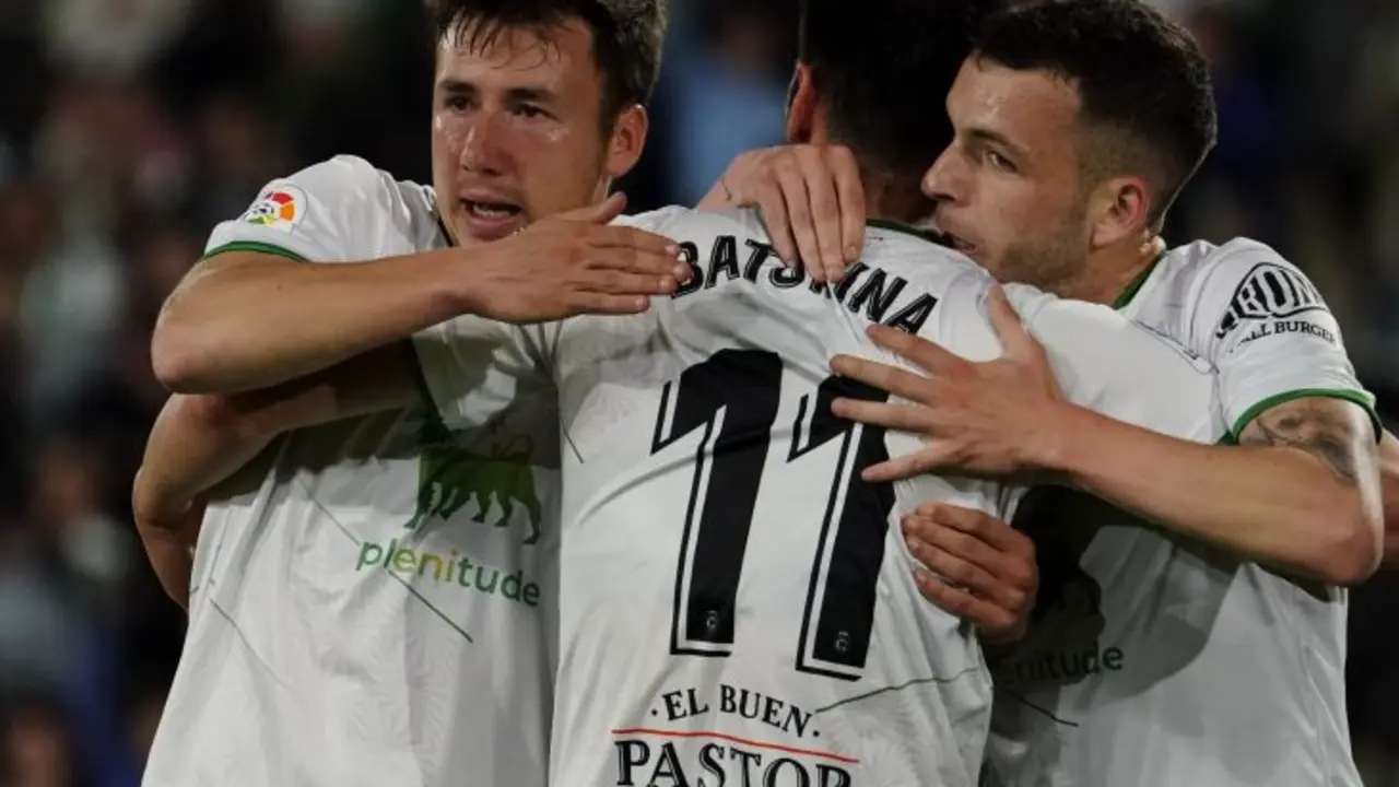 Jugadores del Racing celebrando un gol. / AC