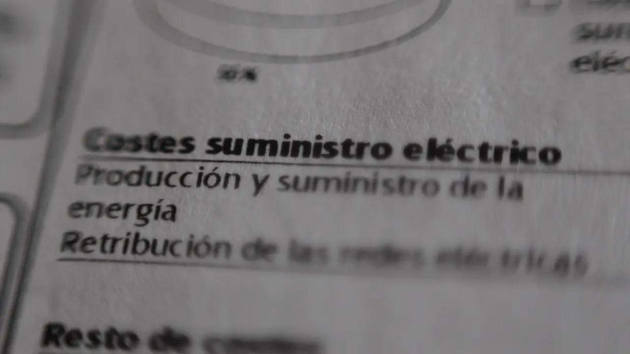 Factura de la luz. / Alerta