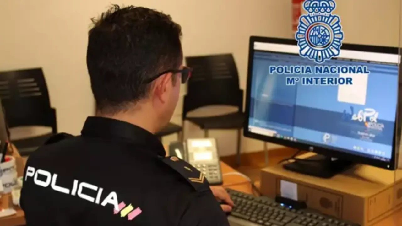 Agente de Polic&iacute;a Nacional en labores de investigaci&oacute;n. / CNP