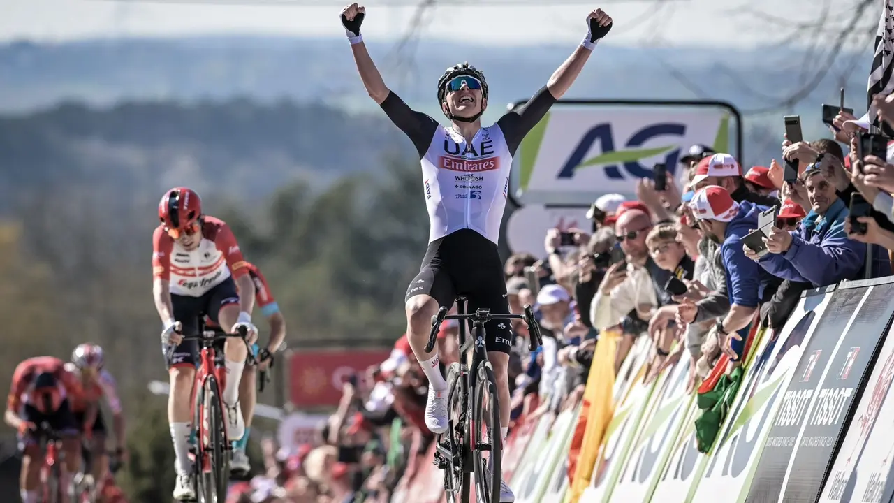 El ciclista Tadej Pogacar (UAE Team Emirates). / FLECHEWALLONNE