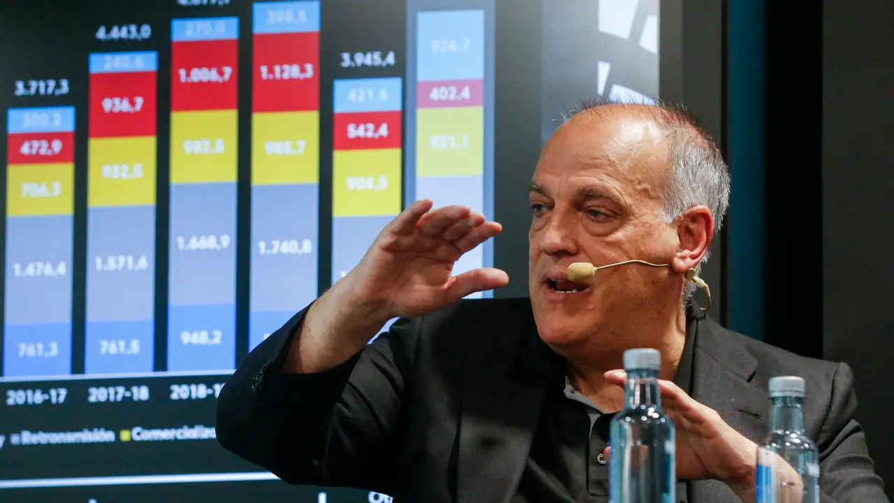 El presidente LaLiga, Javier Tebas. / Alejandro Lopez