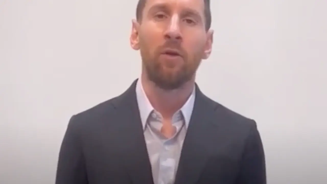 V&iacute;deo de Leo Messi pidiendo perd&oacute;n a su equipo y aficionados. / LM