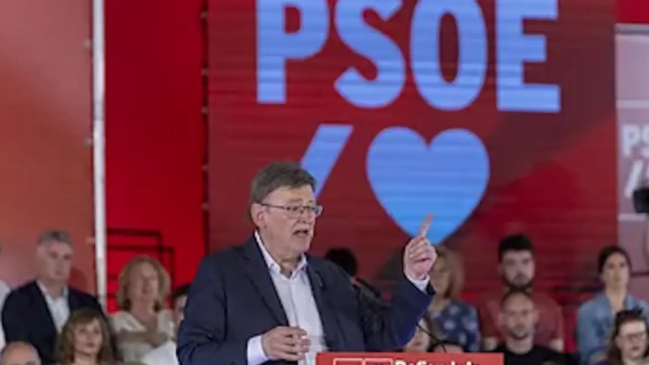 El presidente valenciano, Ximo Puig, en un mitin este martes en Castell&oacute;n.DOMENECH CASTELL&Oacute;EFE