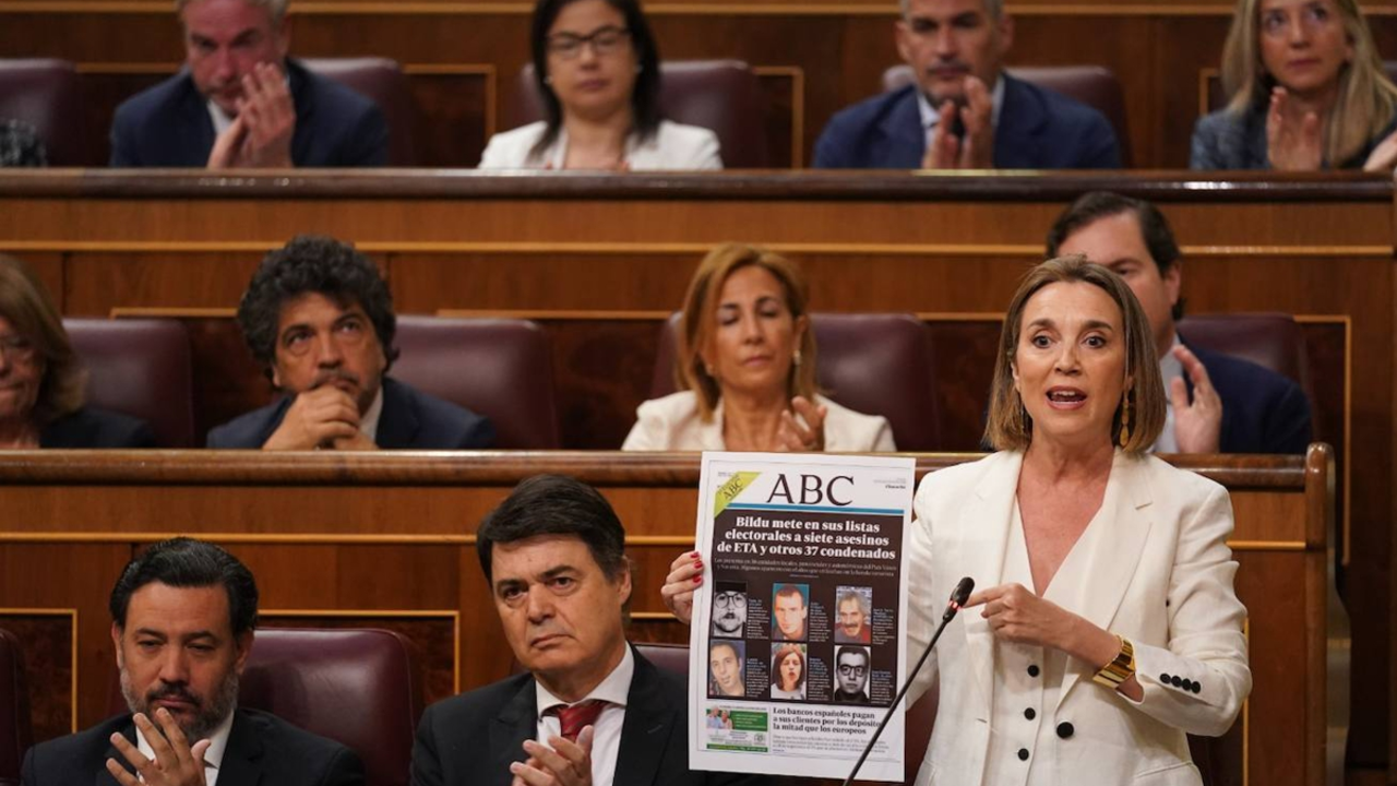 La portavoz del Grupo Popular en el Congreso, Cuca Gamarra.