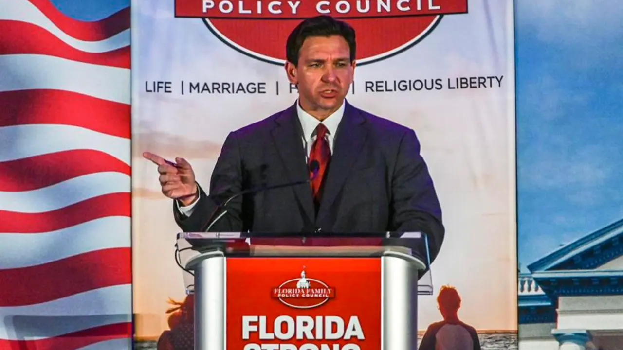 El gobernador de Florida, el republicano Ron DeSantis. EFE / Giorgio Viera
