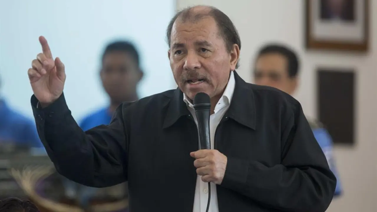 El presidente de Nicaragua, Daniel Ortega, en una fotograf&iacute;a de archivo. EFE / Jorge Torres