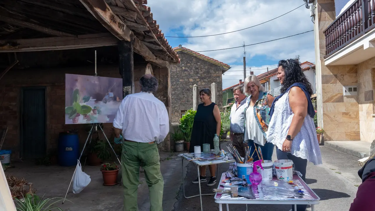 Concurso de pintura al aire libre de Polanco. / AP