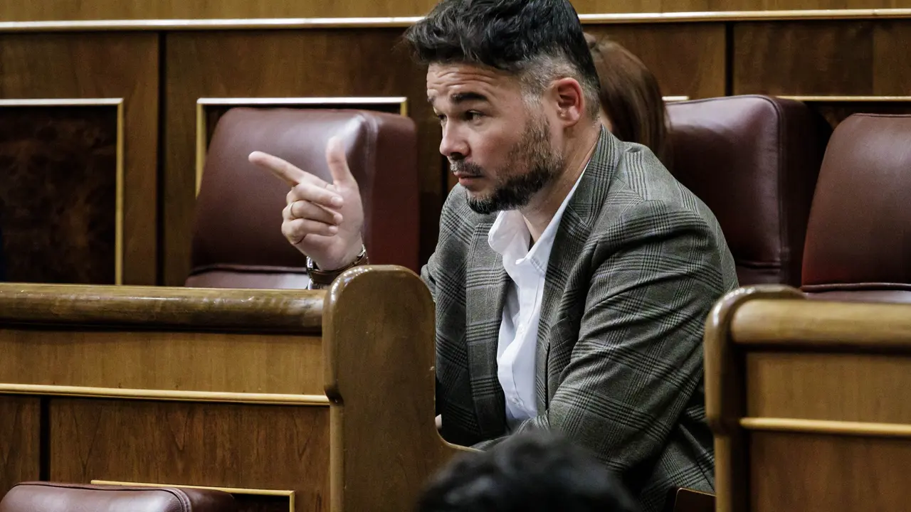 El portavoz en el Congreso de Esquerra Republicana, Gabriel Rufi&aacute;n. / Carlos Luj&aacute;n