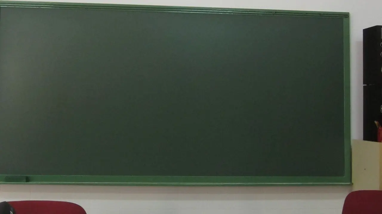 La pizarra de un colegio. / EP
