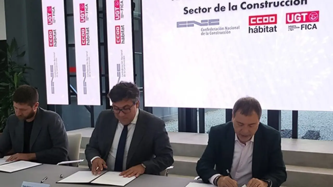 Firma VII Convenio General de la Construcci&oacute;n. EP