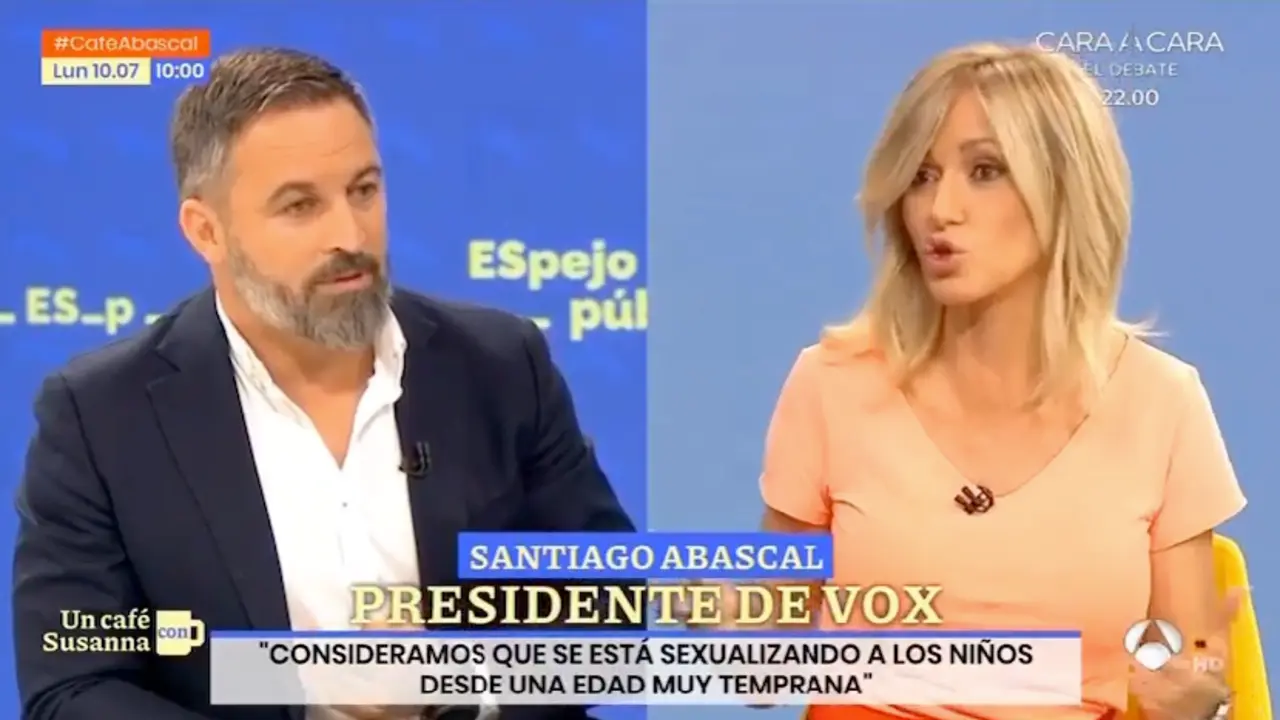 Santiago Abascal y Susana Griso.