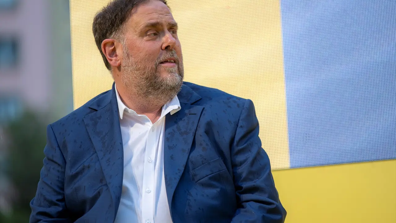 Oriol Junqueras durante la campa&ntilde;a electoral. EP