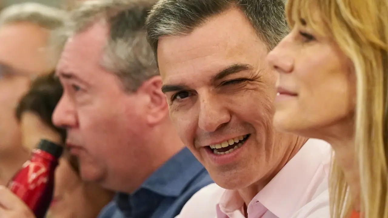 El presidente del Gobierno de Espa&ntilde;a en funciones, Pedro S&aacute;nchez, durante un acto p&uacute;blico de partido. &Aacute;lex Zea / Europa Press