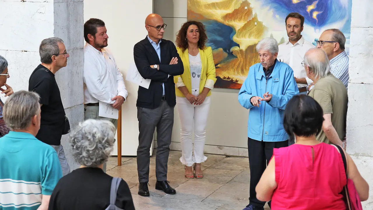 Inauguraci&oacute;n de la exposici&oacute;n 'Pingere Sacris' de Jos&eacute; Ram&oacute;n S&aacute;nchez. / ALERTA