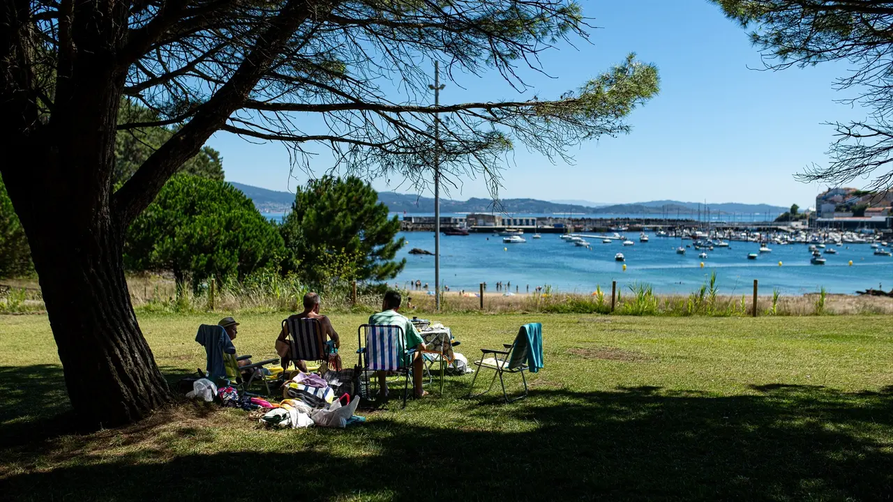 Vista de una playa de Galicia. EP