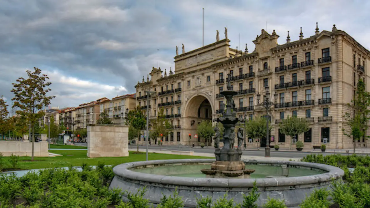 Fachada del Banco Santander.