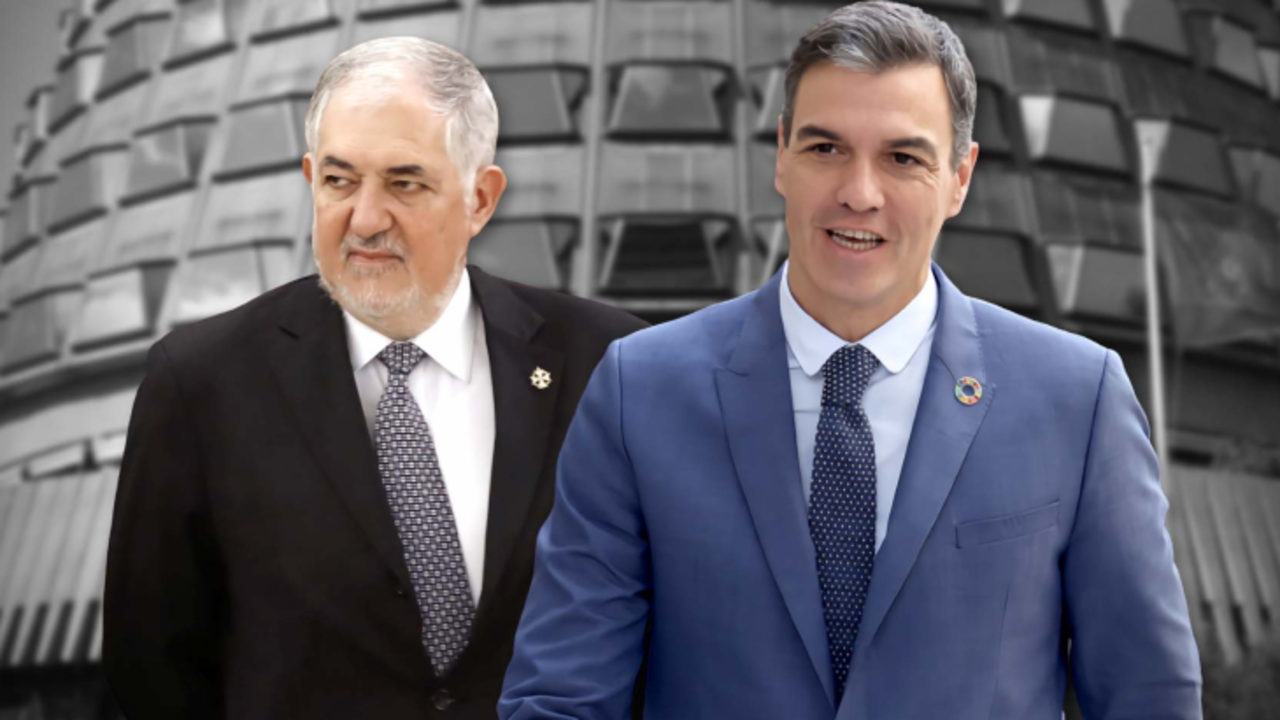 C&aacute;ndido Conde-Pumpido, nuevo presidente del Constitucional y Pedro S&aacute;nchez, presidente del Gobierno