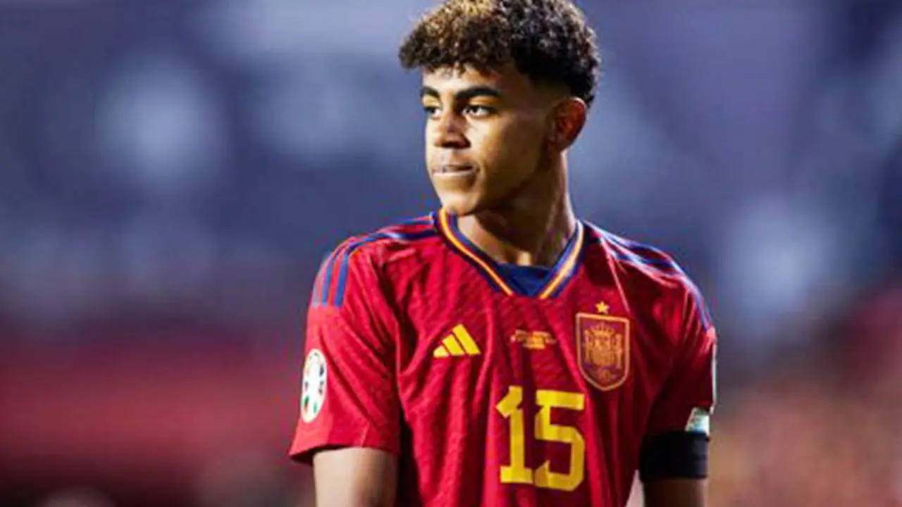 El jugador de la selecci&oacute;n espa&ntilde;ola, Lamine Yamal. / aee