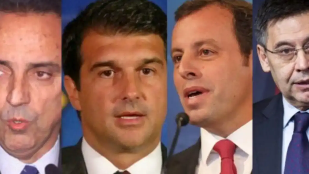Los &uacute;ltimos presidentes del FC Barcelona. / Alerta