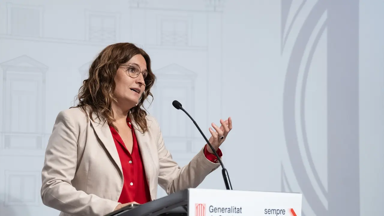 La consellera de Presidencia de la Generalitat, Laura Vilagr&agrave;. EP / DAVID ZORRAKINO
