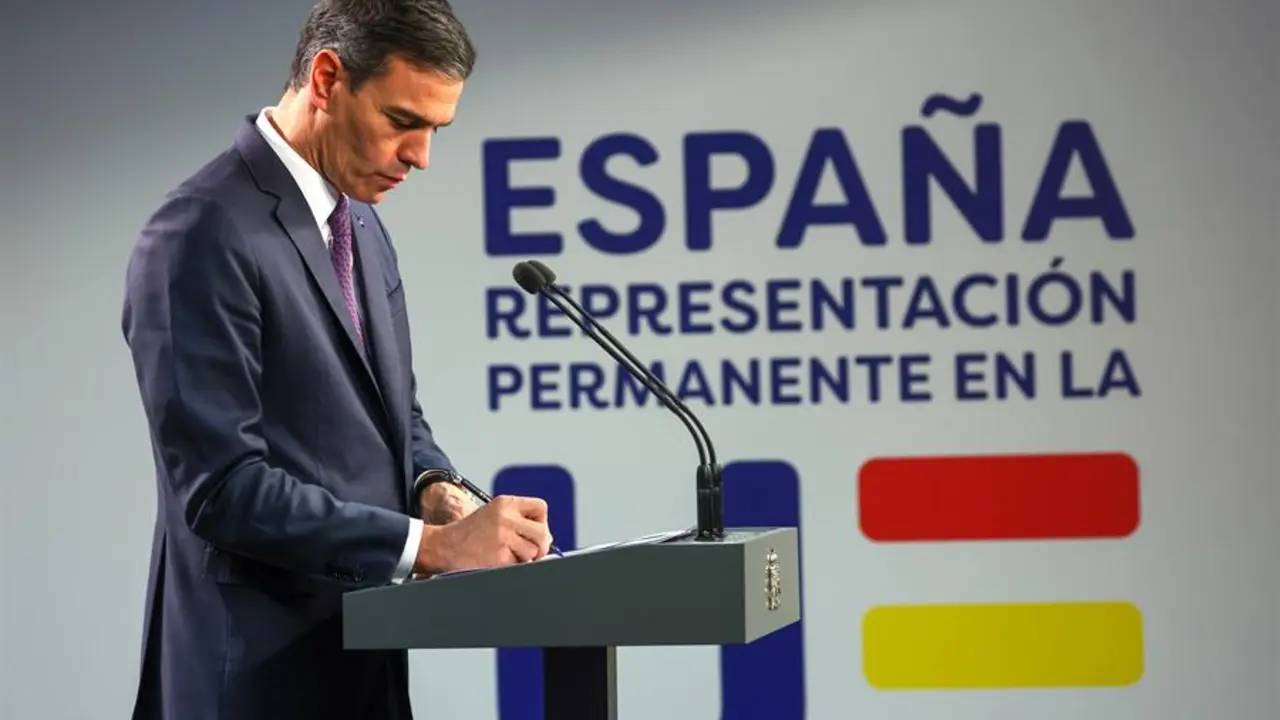 El presidente del Gobierno en funciones, Pedro S&aacute;nchez. EFE / OLIVIER HOSLET