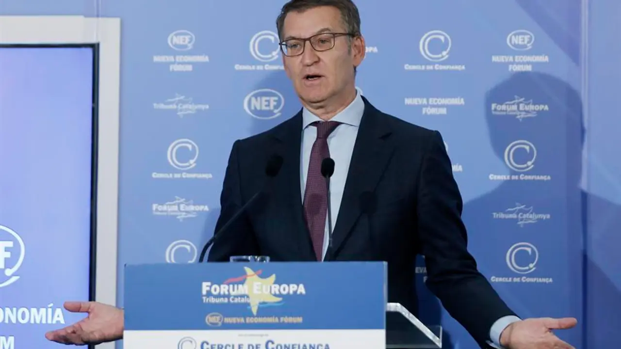 El presidente del PP, Alberto N&uacute;&ntilde;ez Feij&oacute;o. EFE / Andreu Dalmau