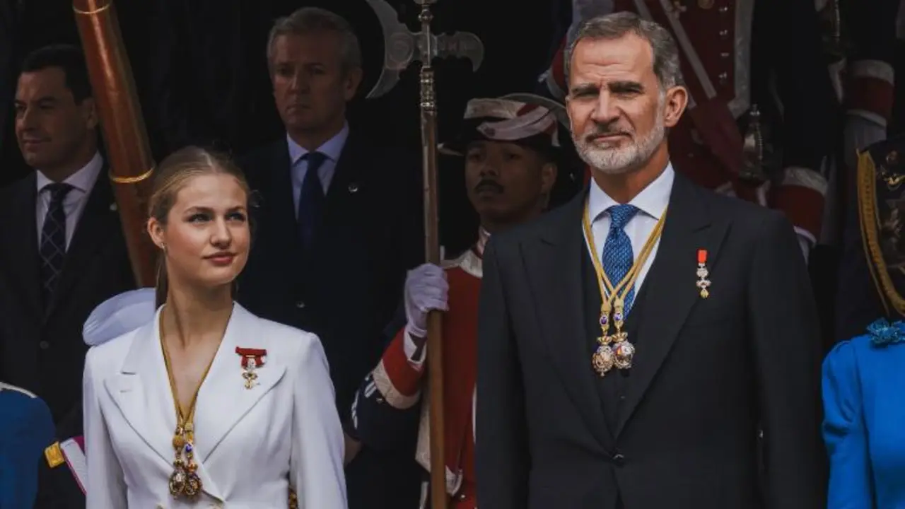 La Princesa de Asturias y el Rey de Espa&ntilde;a. / A.E.