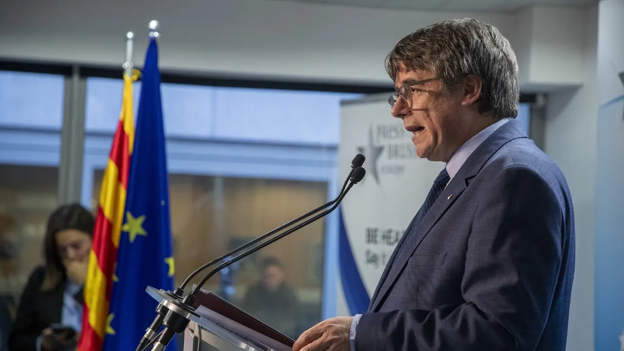 El expresidente de la Generalitat y eurodiputado de Junts, Carles Puigdemont. EP