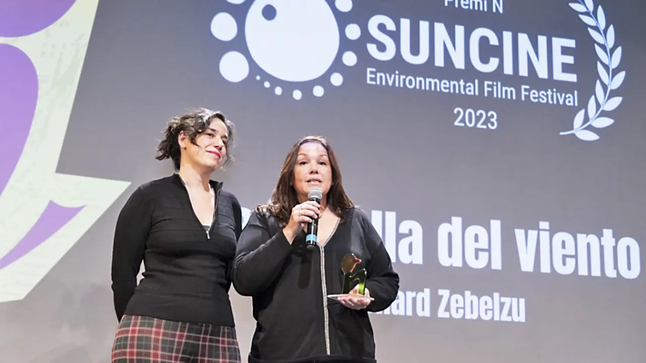 La compa&ntilde;era inseparable de Zubelzu, Magda Calabrese, en el Festival Suncine de Barcelona. / Alerta