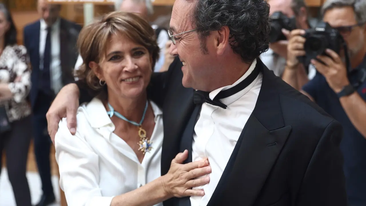La que fuera fiscal general del Estado Dolores Delgado y &Aacute;lvaro Garc&iacute;a Ortiz. EP / Eduardo Parra