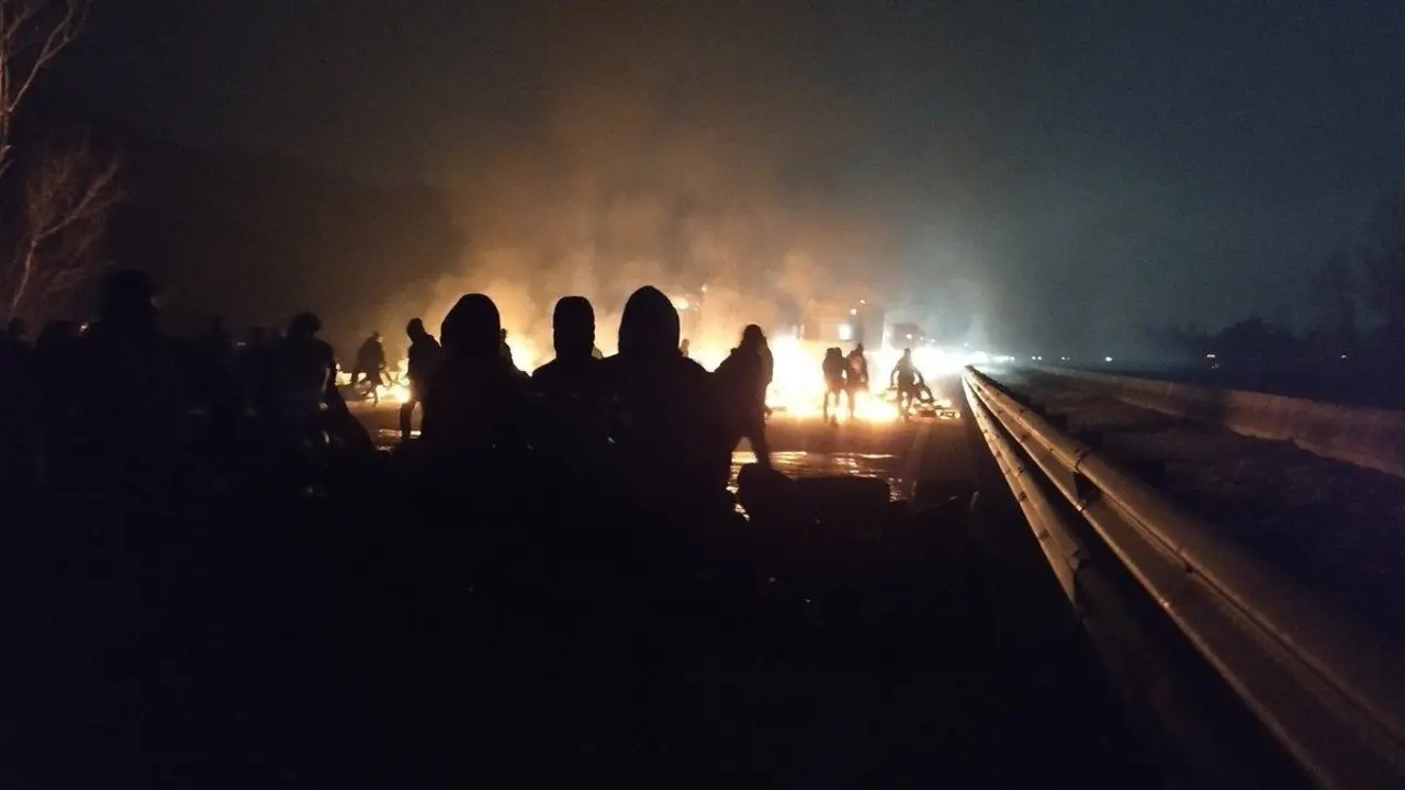 Los CDR cortan una decena de carreteras catalanas en febrero de 2019. EP / Archivo
