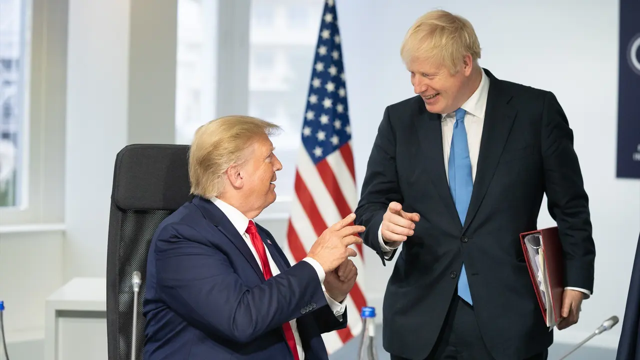 Donald Trump junto a Boris Johnson. EP / Archivo