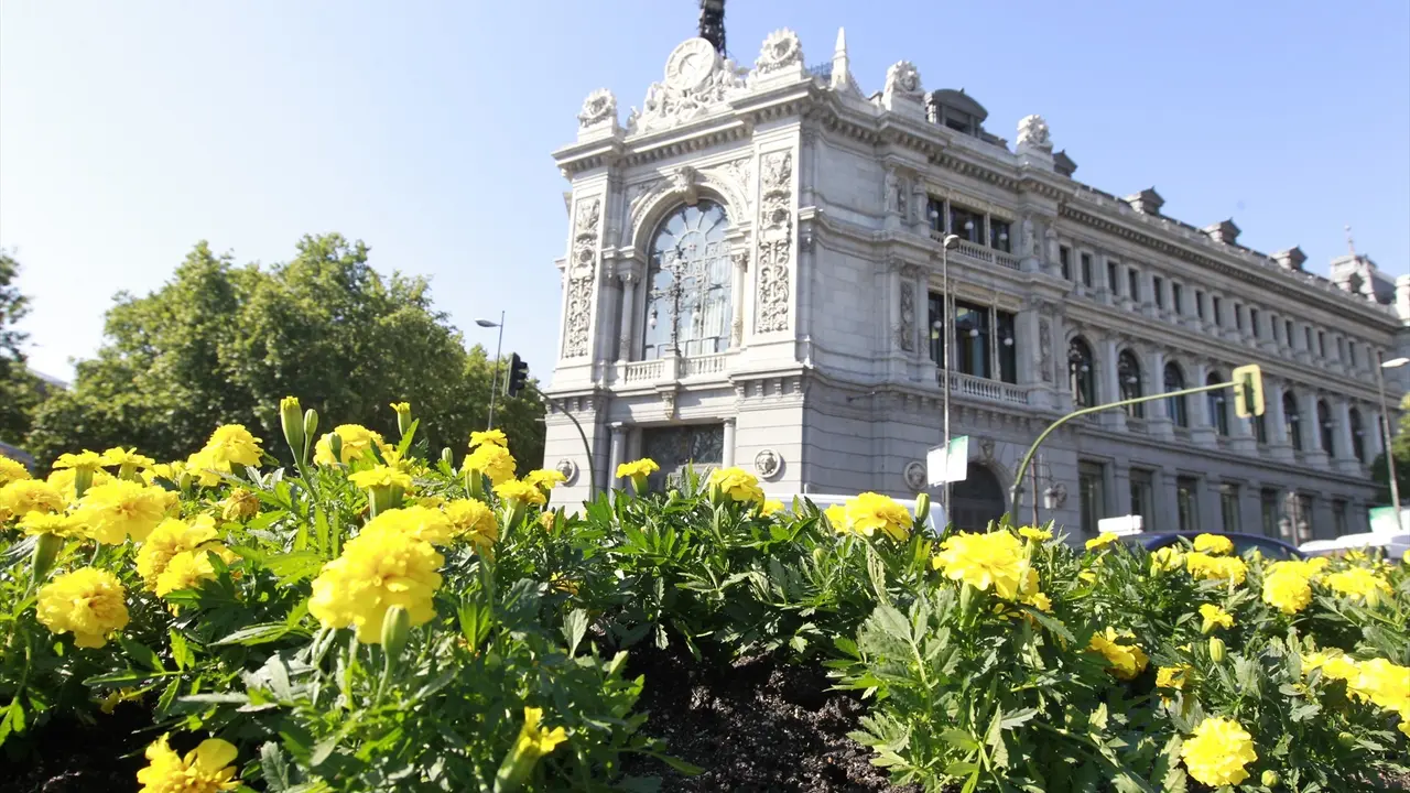 Fachada de la sede del Banco de Espa&ntilde;a en Madrid. EP / Archivo