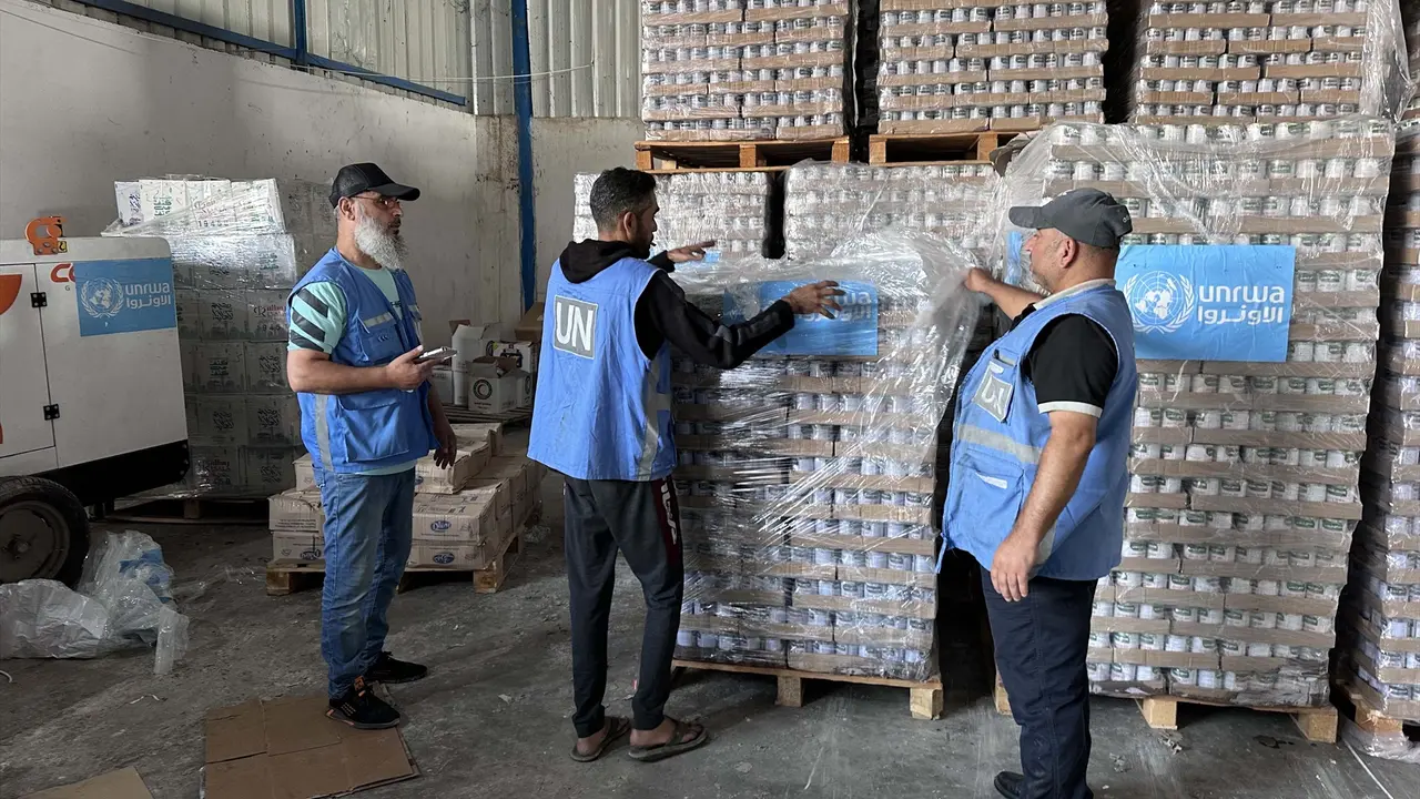 Trabajadores de la UNRWA. EP / Suliman El-Fara