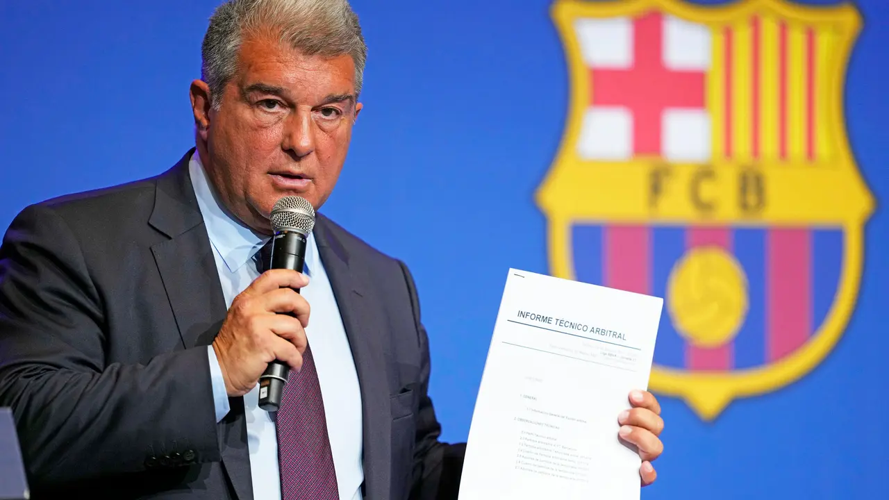 El presidente del Barcelona, Joan Laporta. / EFE/Alejandro Garcia